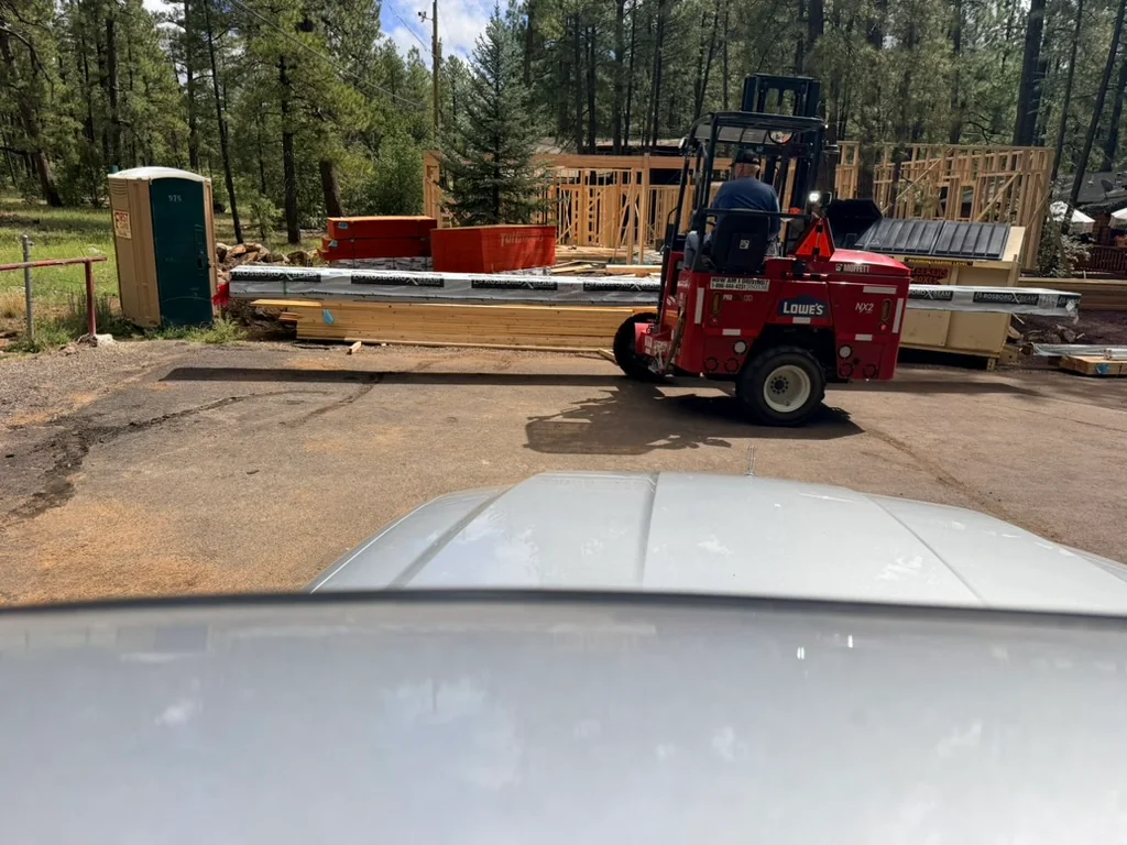 Materials arriving on site